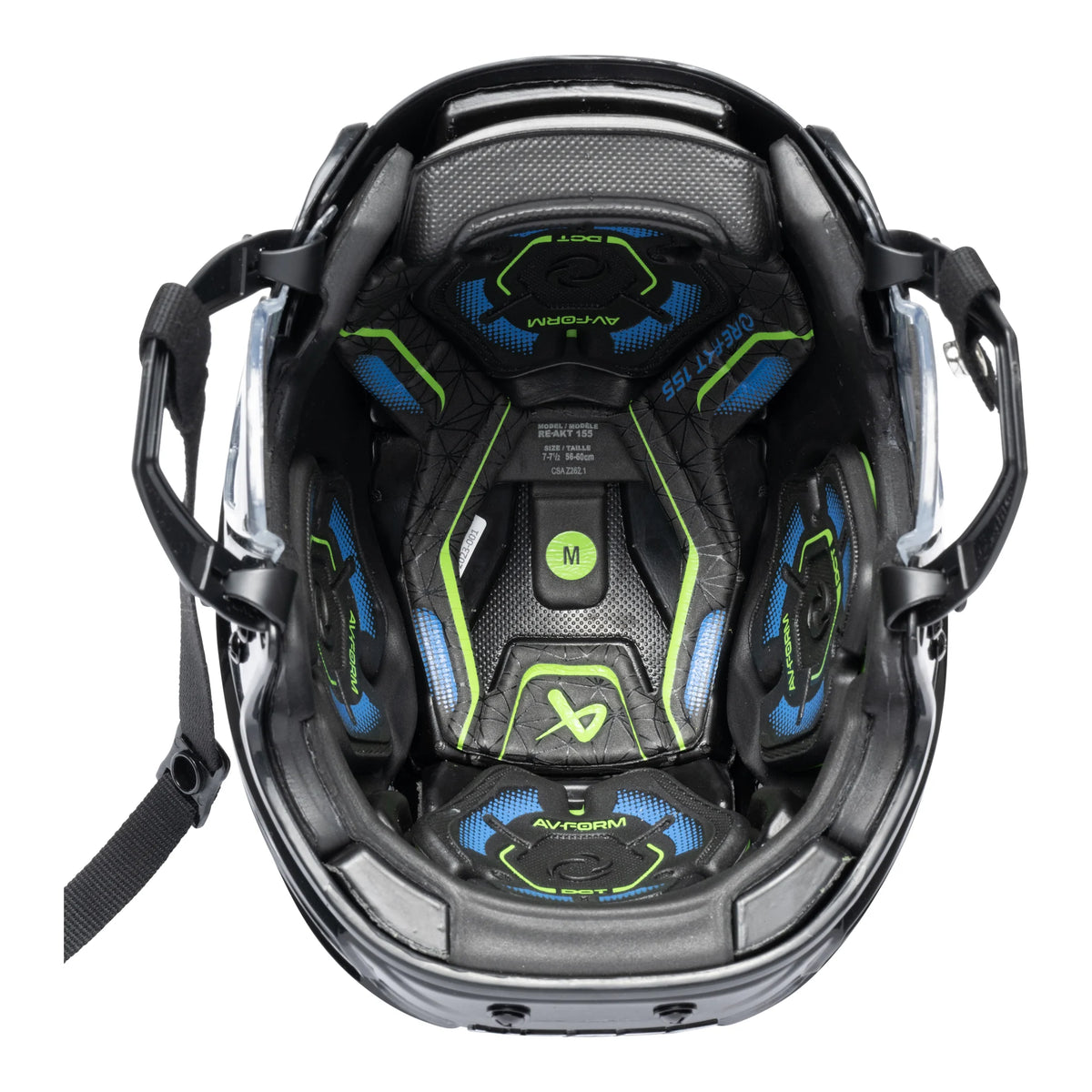 Bauer RE-AKT 155 Hockey Helmet black liner detail