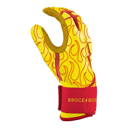 BRUCE BOLT Signature Series Adult Long Cuff Batting Gloves