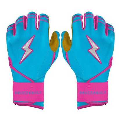BRUCE BOLT Signature Series Adult Long Cuff Batting Gloves