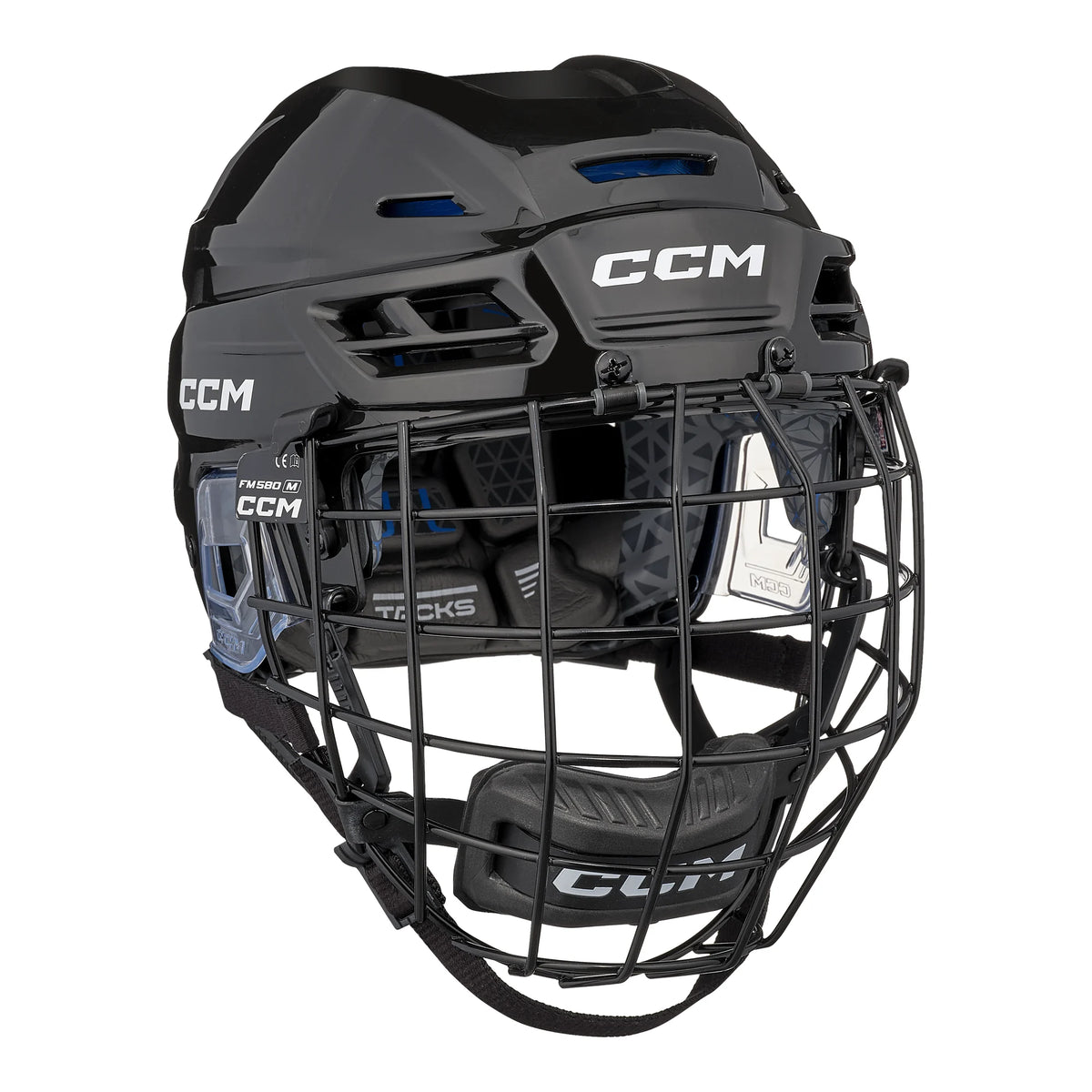 CCM Tacks 310 Hockey Helmet Combo black product view 1