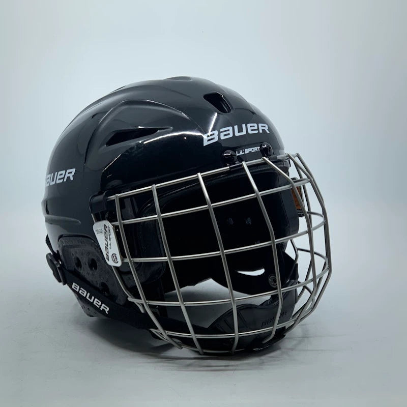 Bauer Lil' Sport Youth Hockey Helmet Combo - Black