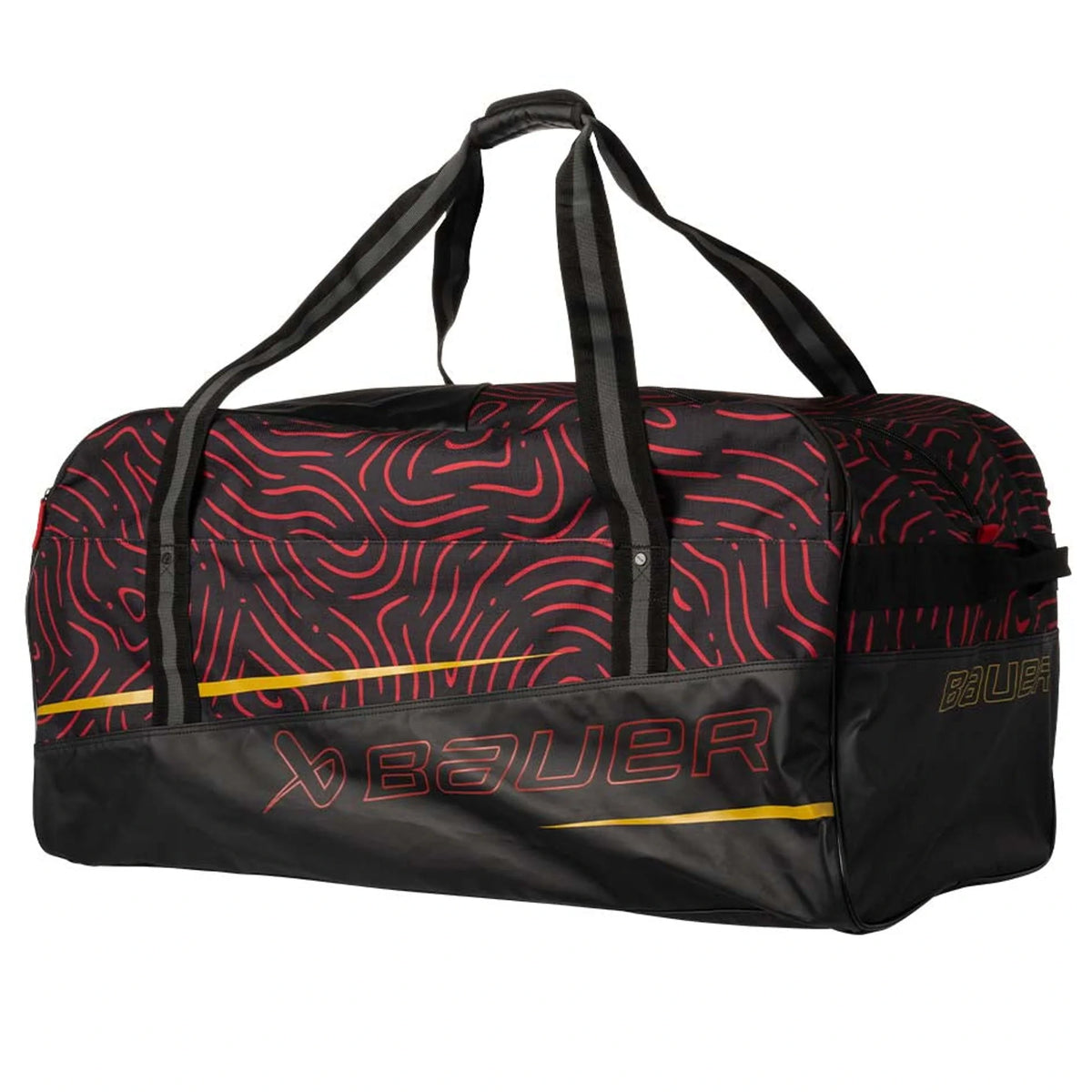 Original exact-model Bauer hockey bag, bauer premium junior 2025 black, UPC 688698706857, authentic product photograph.