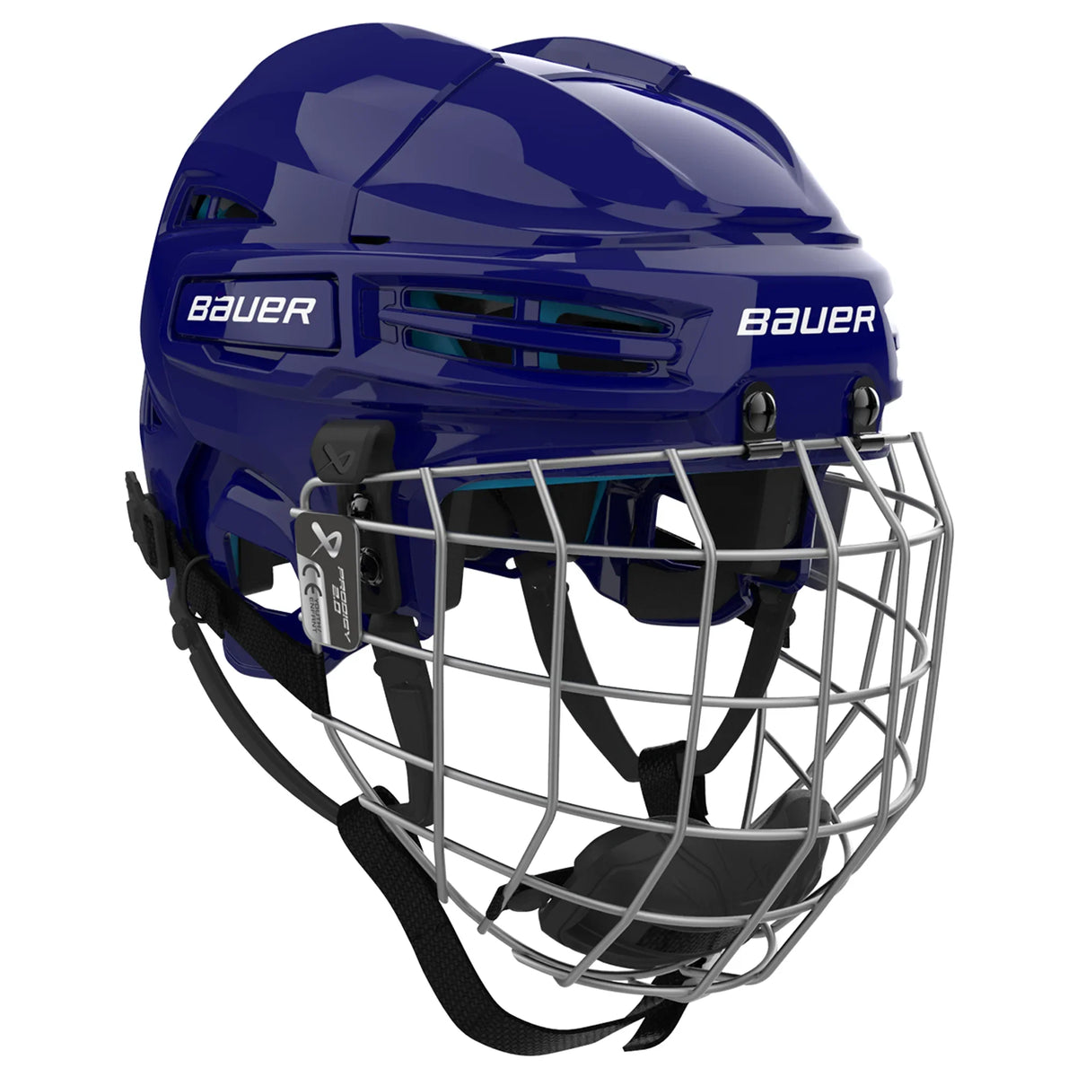 Bauer Prodigy 2.0 Youth Hockey Helmet Combo (2026), navy, with cage