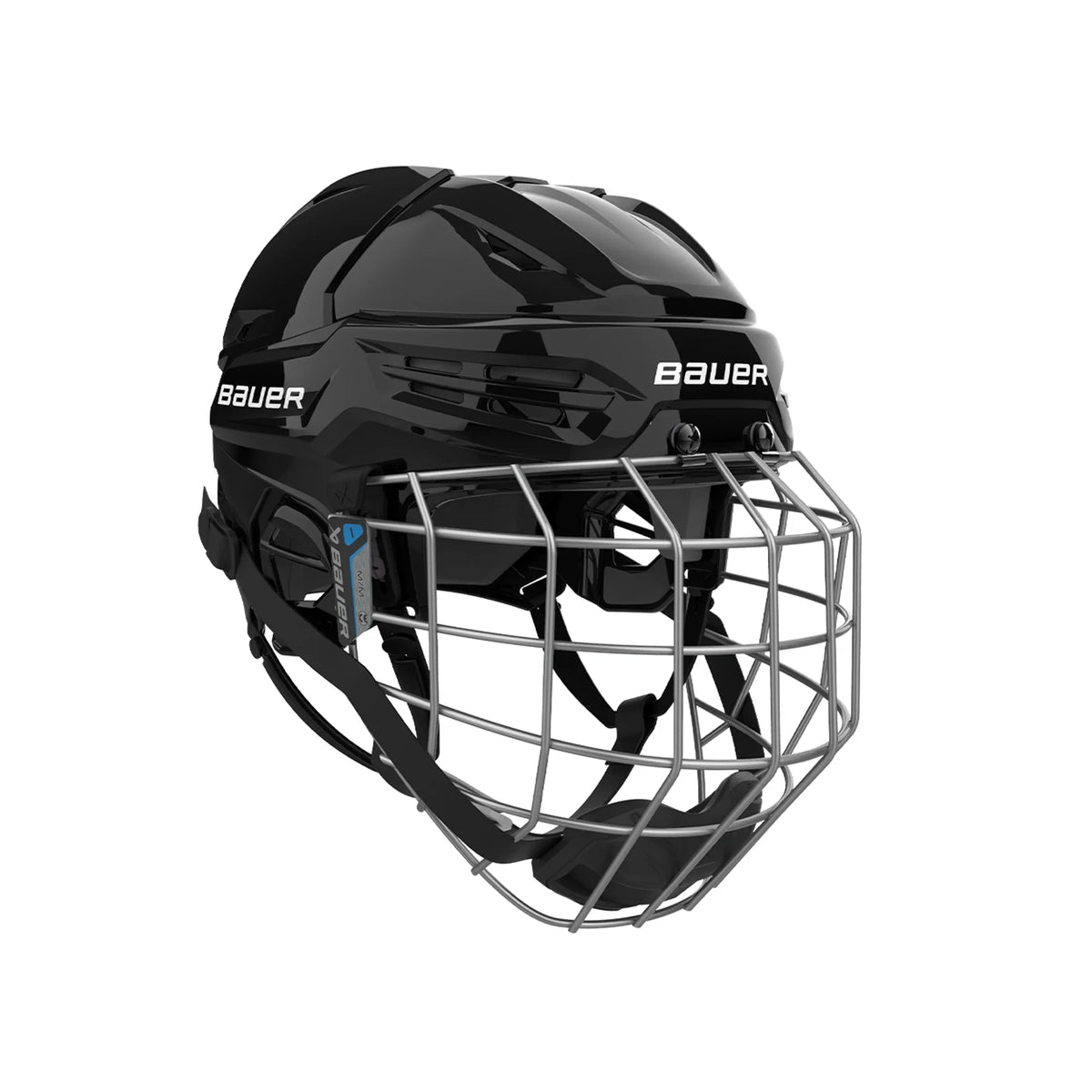 Bauer RE-AKT 55 Hockey Helmet Combo with cage, black