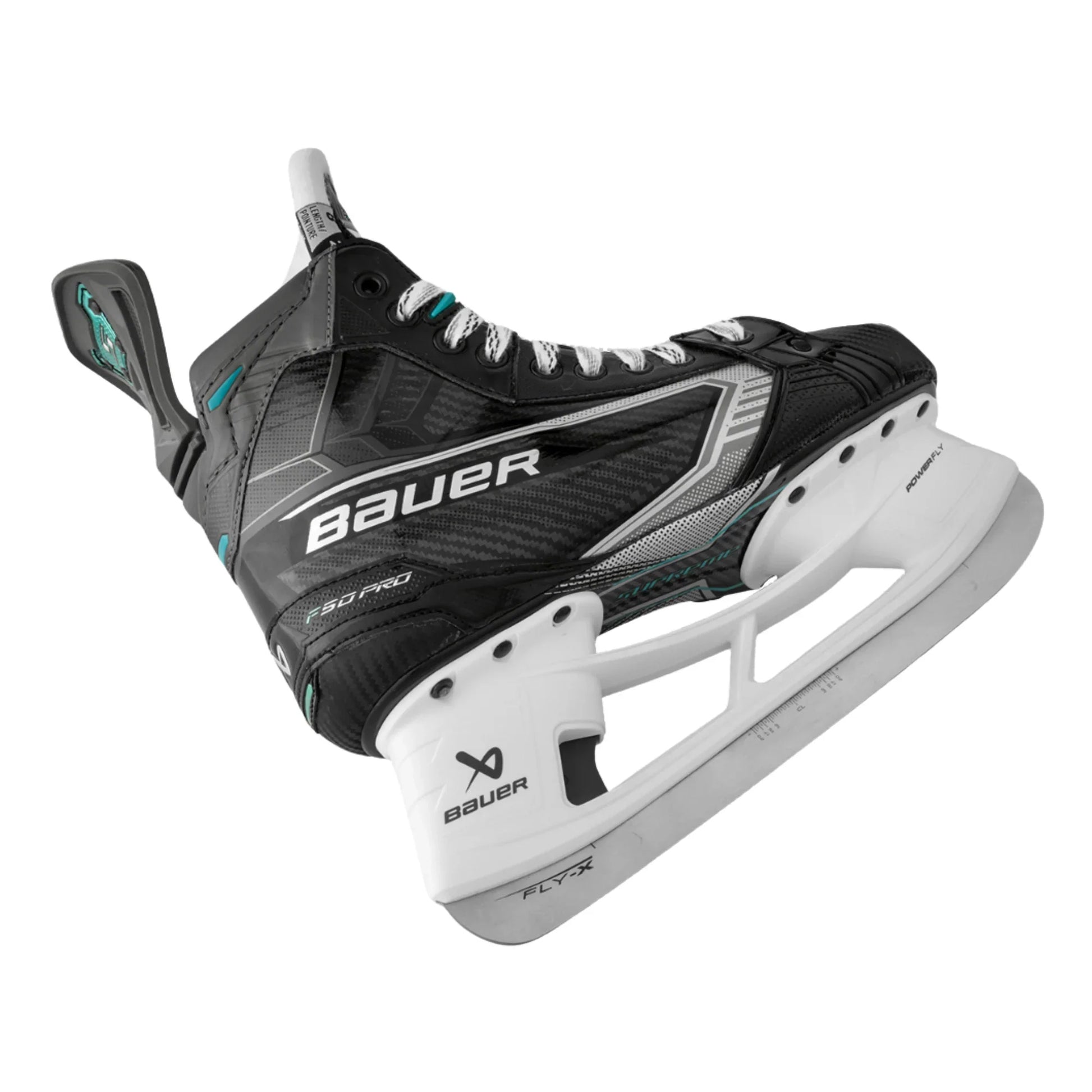 Bauer Supreme F50 Pro Intermediate Hockey Skates pair on white background