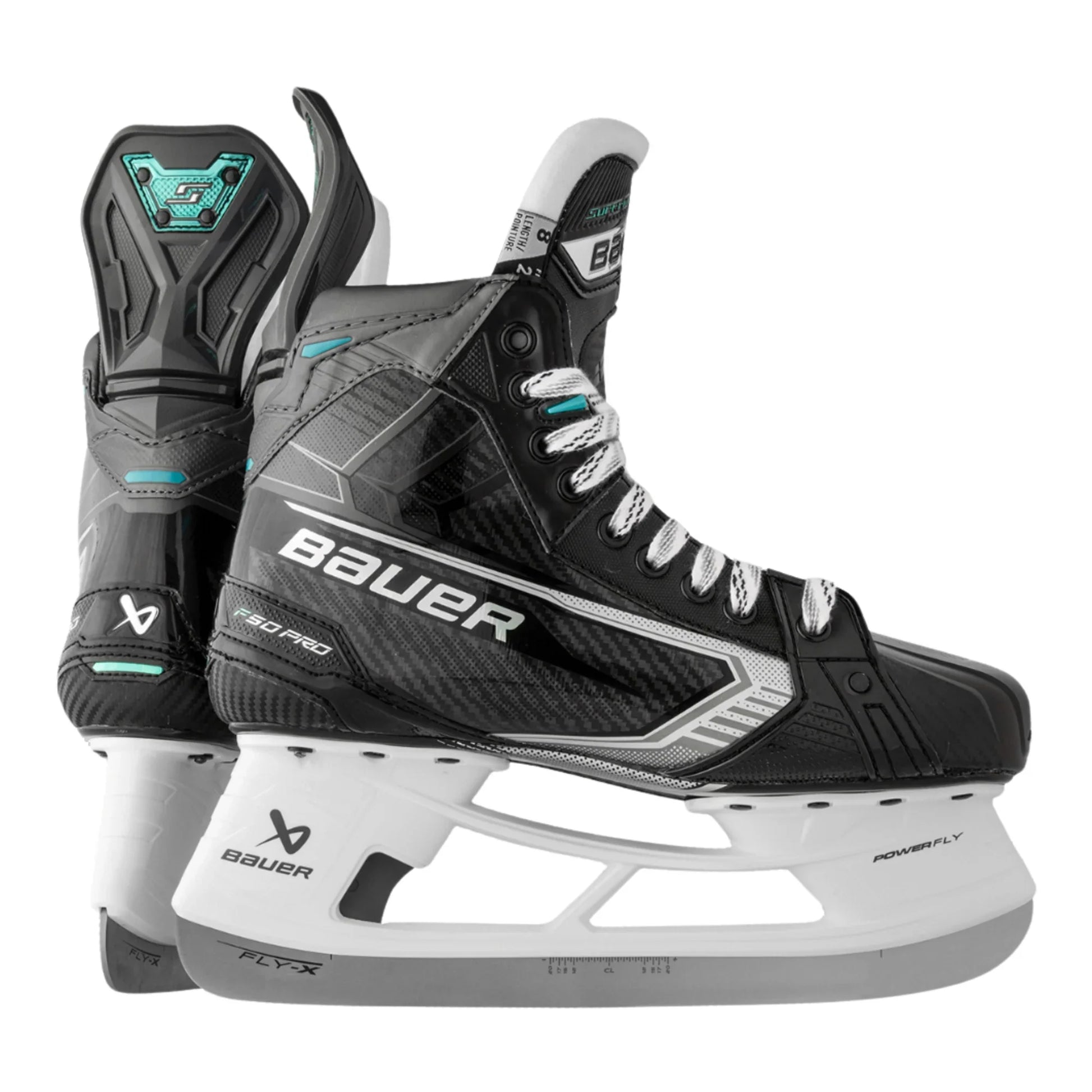 Bauer Supreme F50 Pro Intermediate Hockey Skates side view on white background
