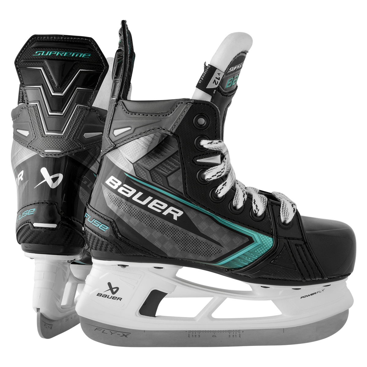 Bauer Supreme Fuse Youth Hockey Skates - side and rear view