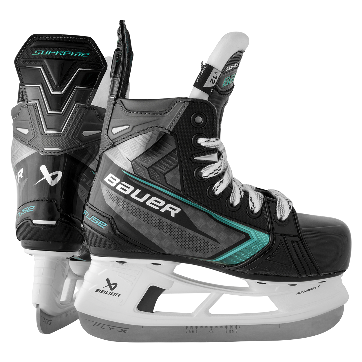 Bauer Supreme Fuse Youth Hockey Skates - side and rear view