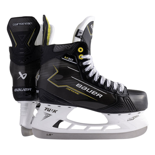 Bauer Supreme M30 Intermediate Hockey Skates - side and rear pair view