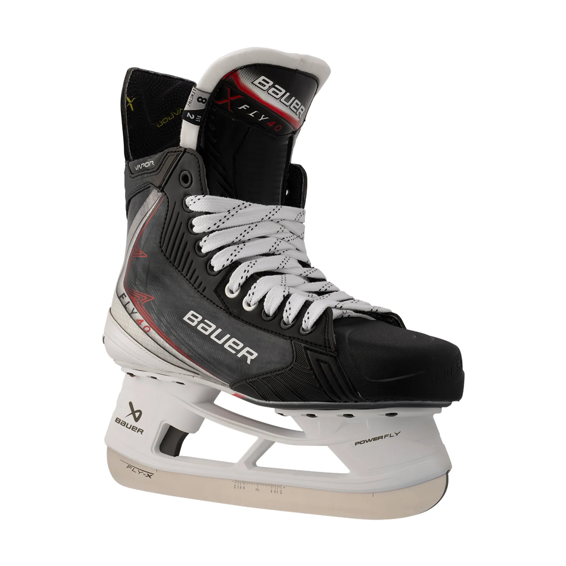 Bauer Vapor Fly40 Senior Hockey Skates front three-quarter view on white background