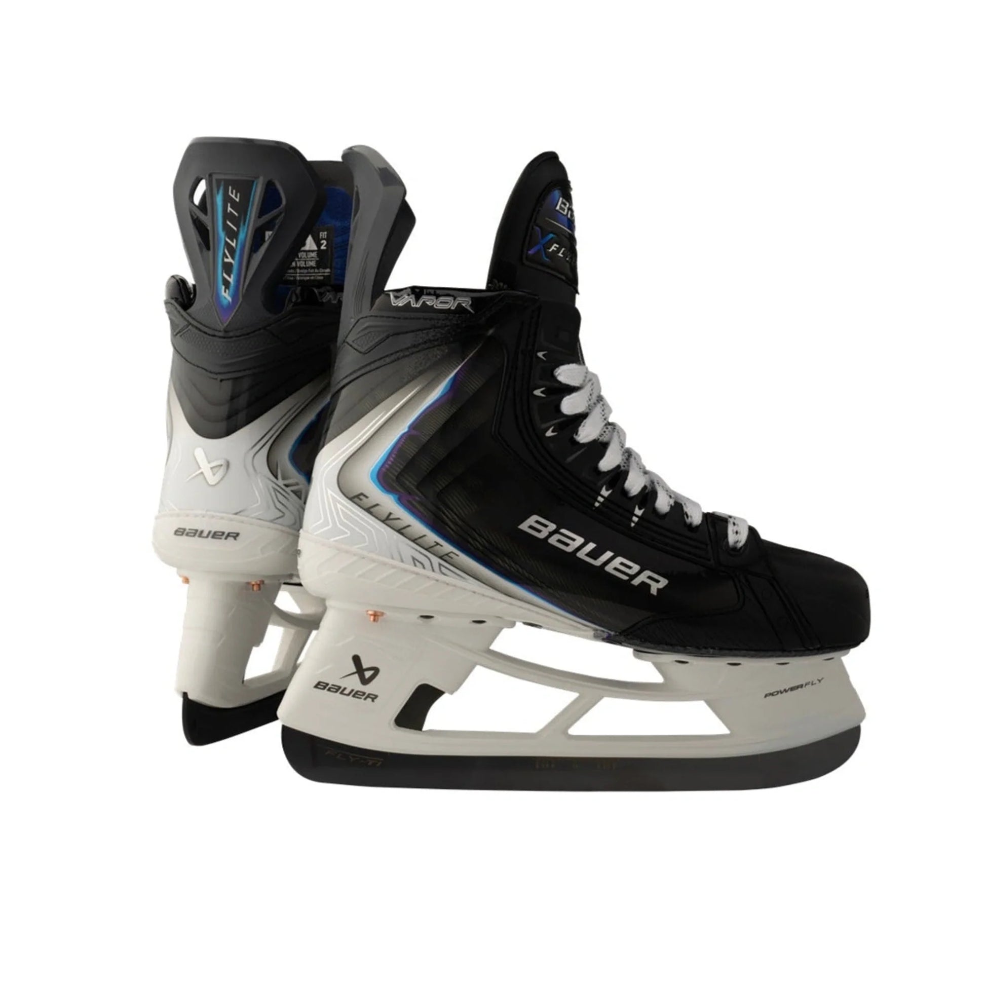 Bauer Vapor Flylite Intermediate Hockey Skates - side and rear pair view