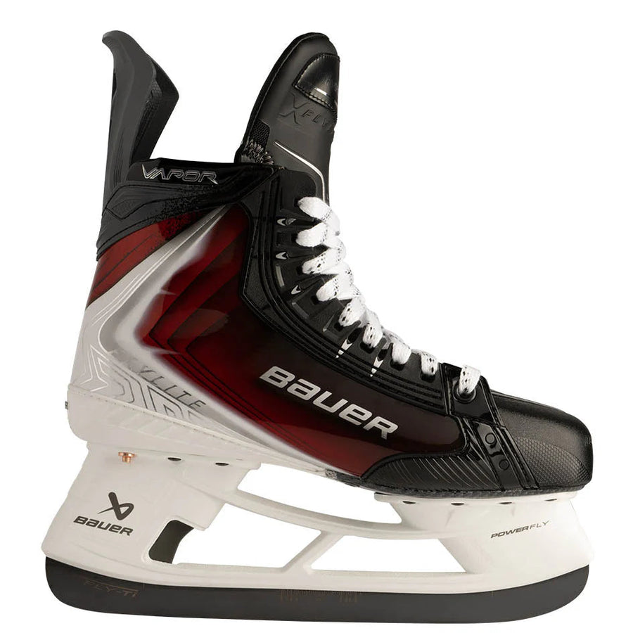 Bauer Vapor Flylite Red Senior Hockey Skates side view