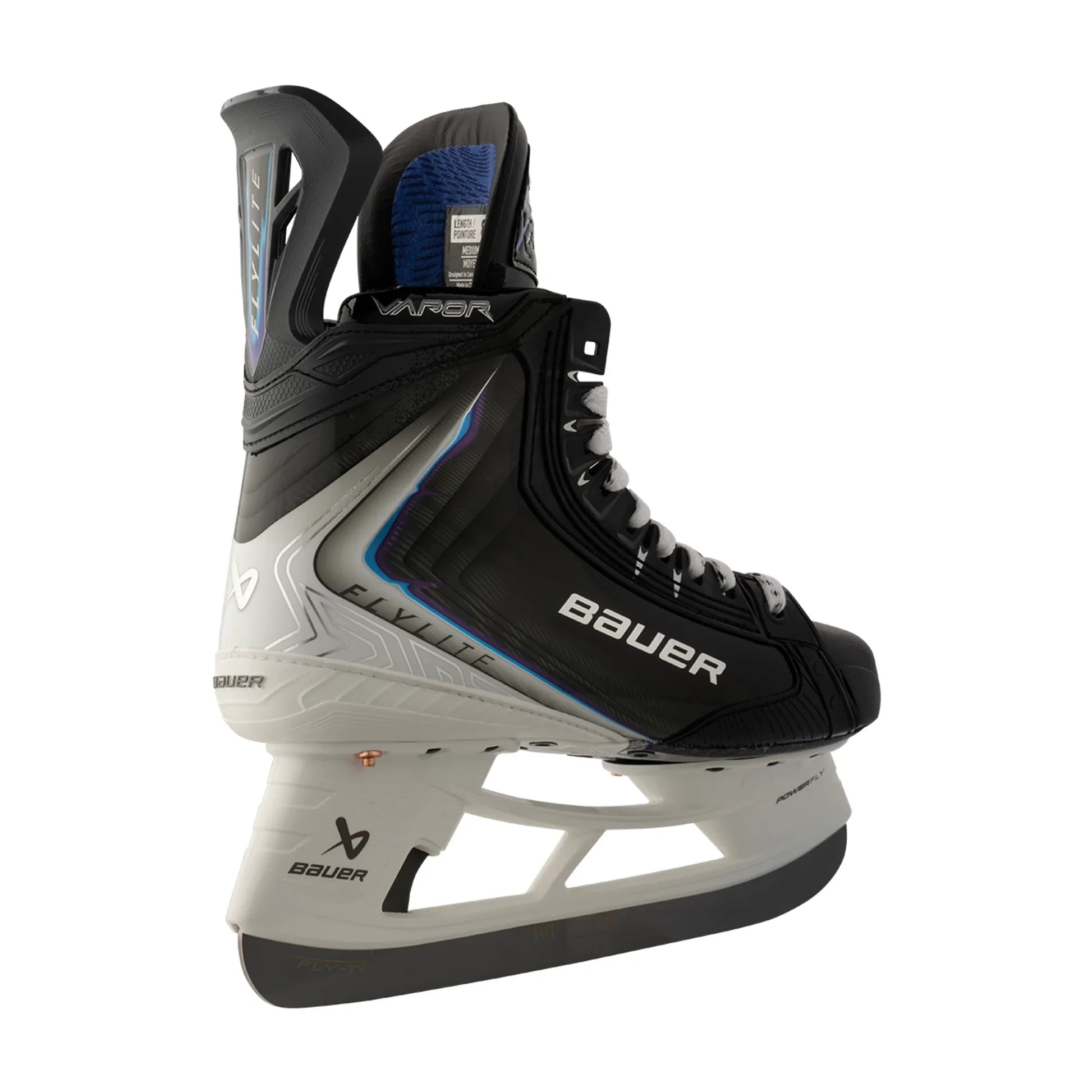 Bauer Vapor Flylite Senior Hockey Skates rear three-quarter view