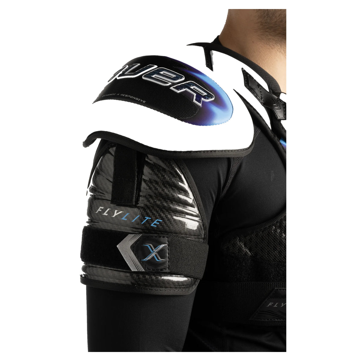 Bauer Vapor FlyLite Hockey Shoulder Pads (2025) bicep detail
