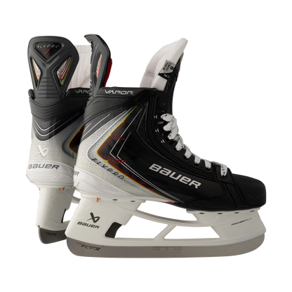 Bauer Vapor FlyPro Senior Hockey Skates pair, rear and side view