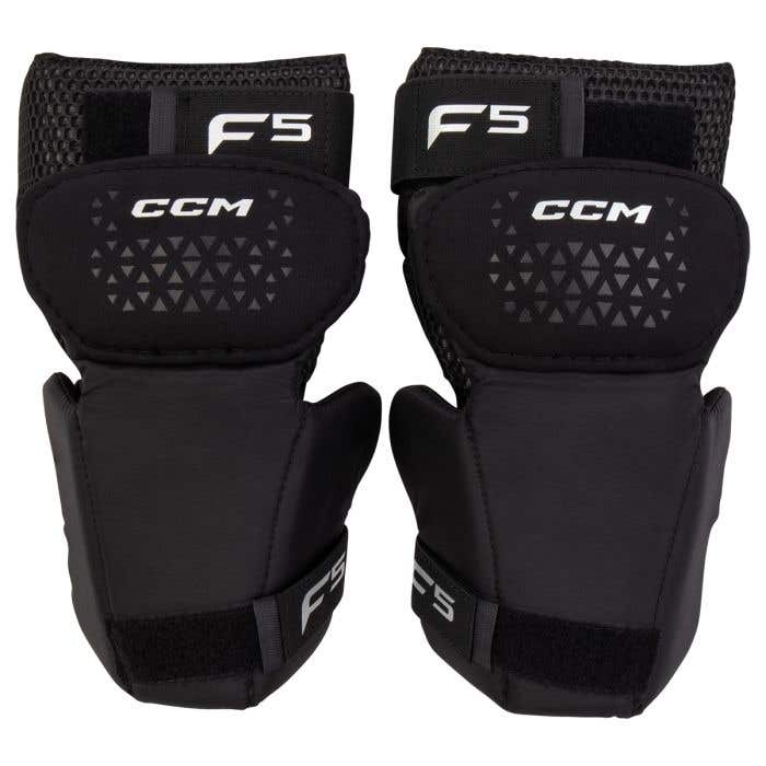 CCM Axis F5 Senior Goalie Knee Pads - front product view