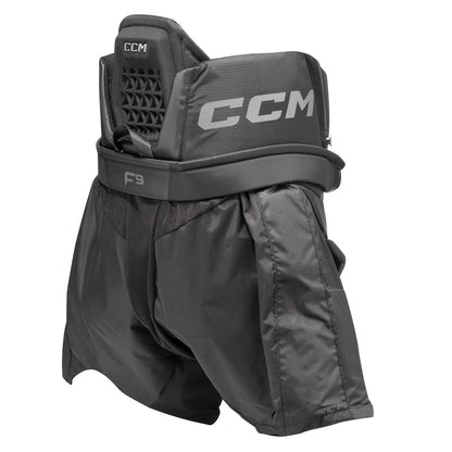 CCM Axis F9 Senior Goalie Pants black back view