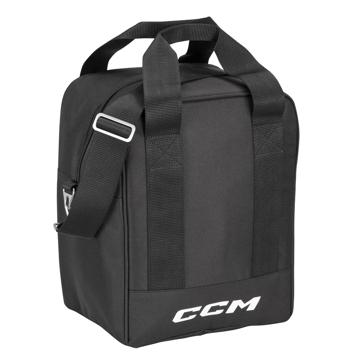 CCM Deluxe 11 inch Hockey Puck Bag Black, authentic product image verified UPC 191520674496.