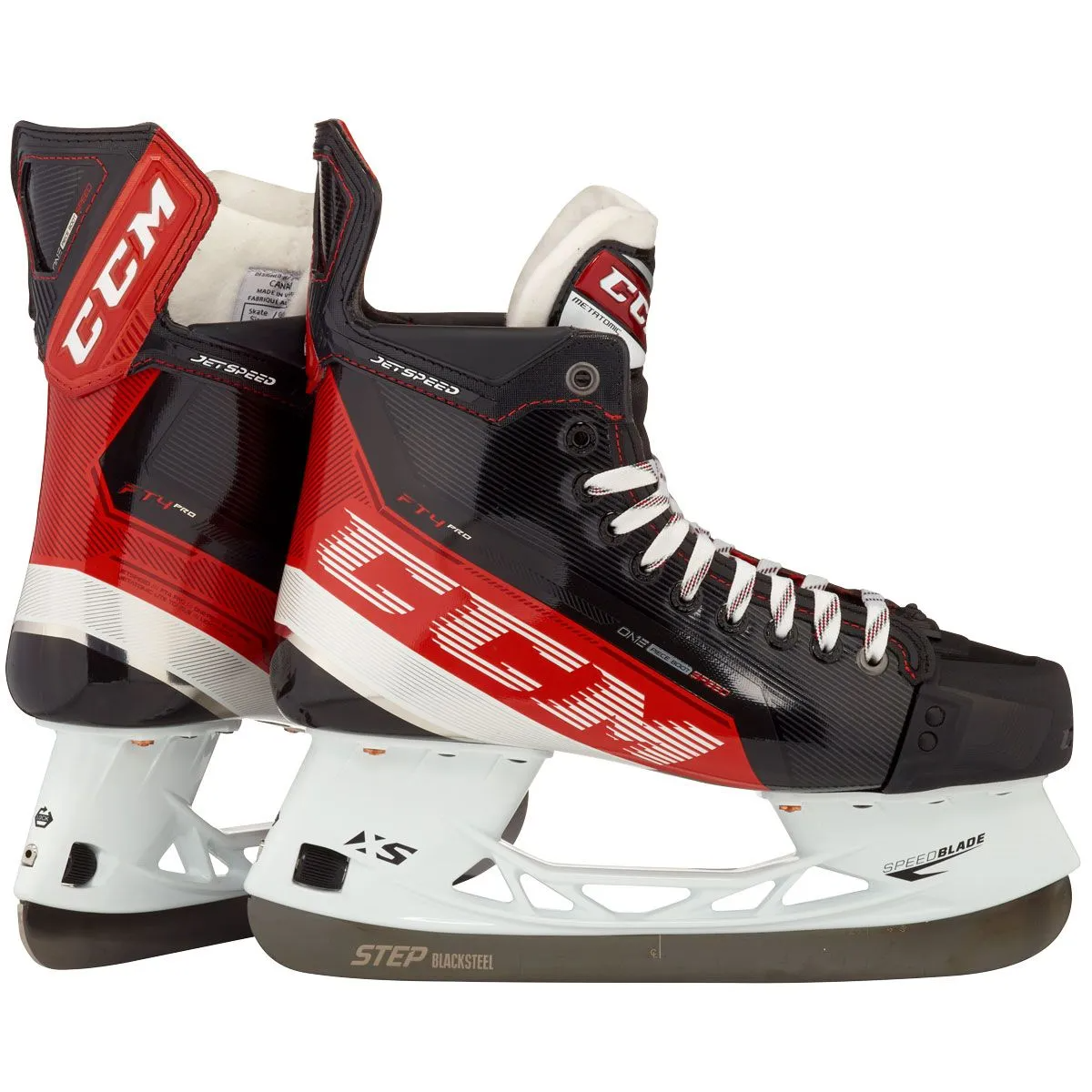 CCM Jetspeed FT4 Pro Intermediate Hockey Skates - rear and side pair view