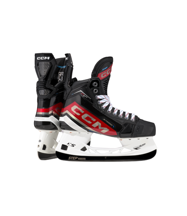 CCM Jetspeed FT6 Pro Intermediate Hockey Skates - side and rear pair view