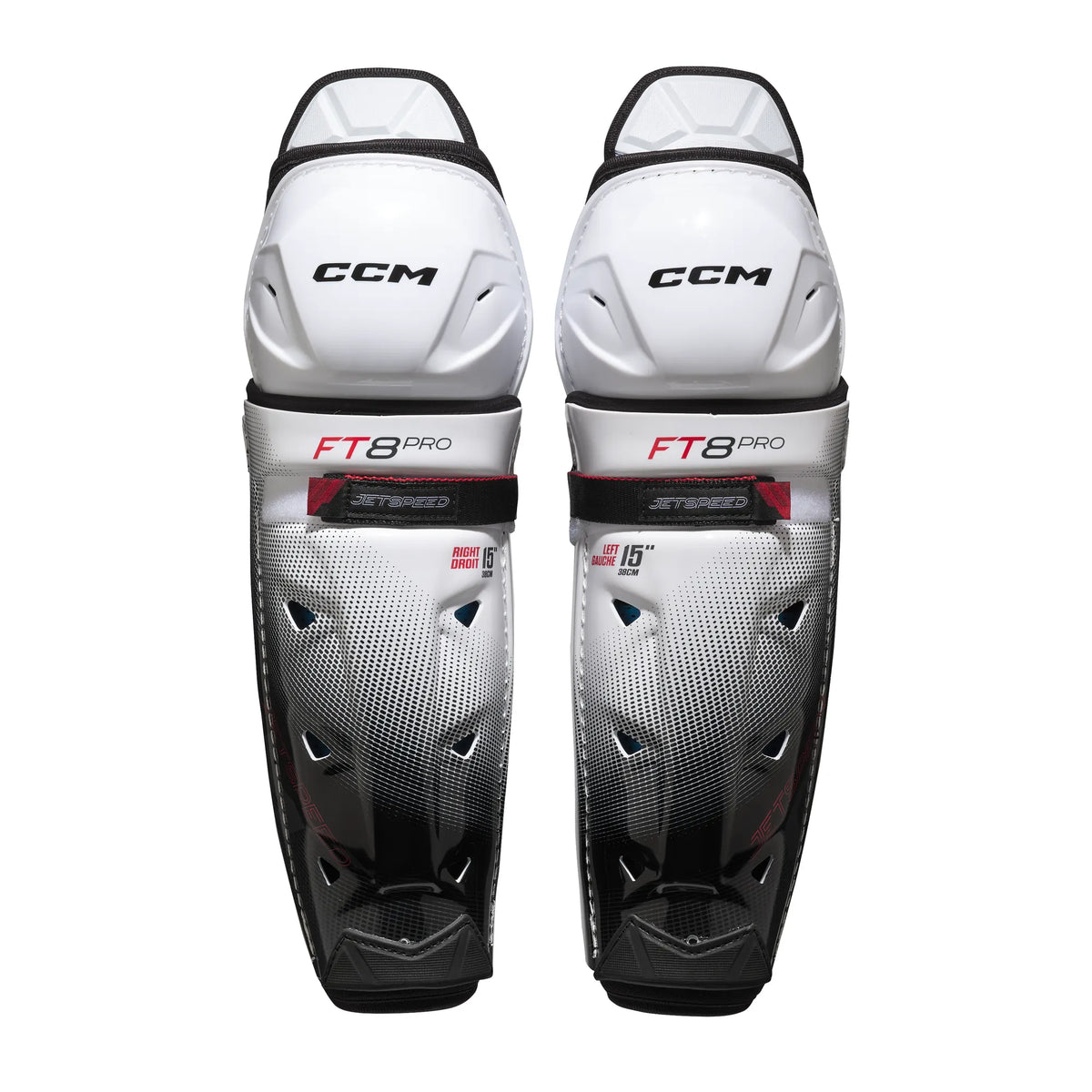 CCM JetSpeed FT8 Pro Senior Hockey Shin Guards (2025)