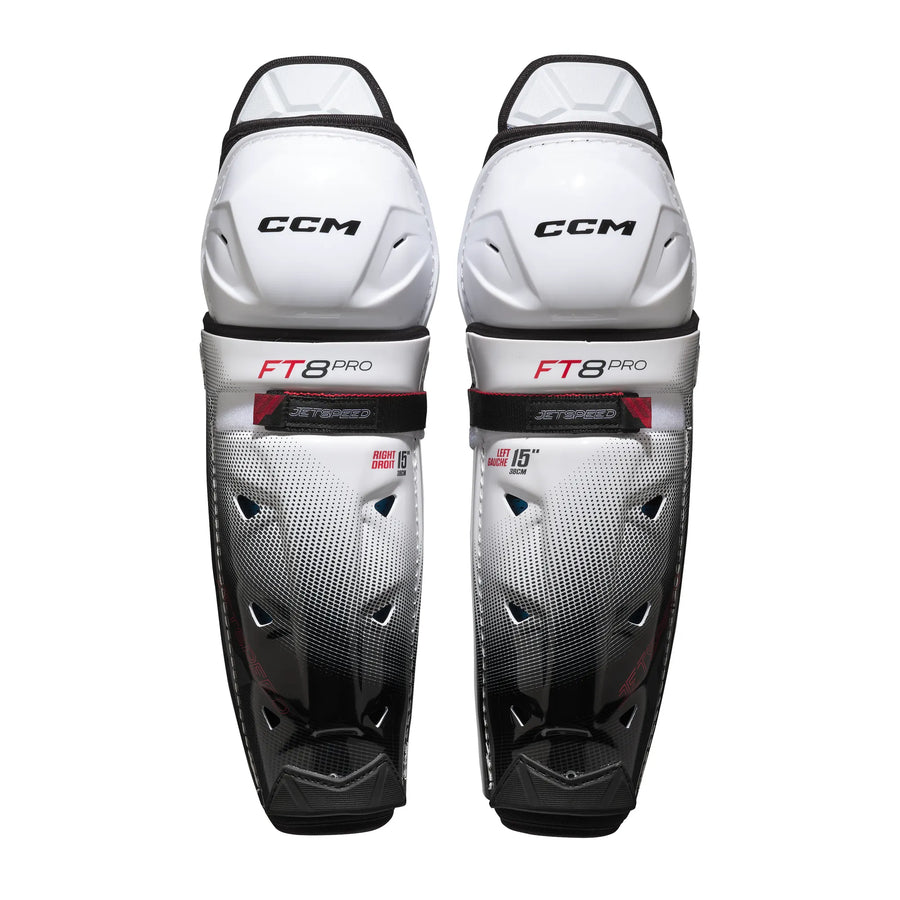 CCM JetSpeed FT8 Pro Senior Hockey Shin Guards (2025)