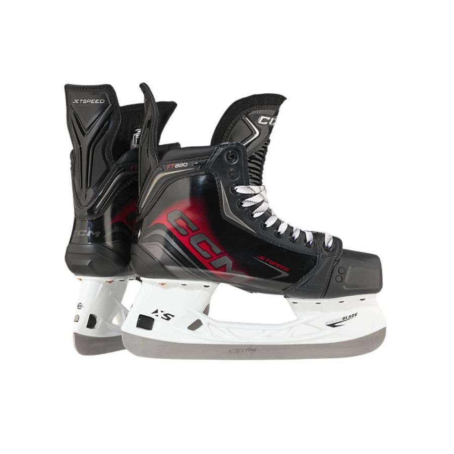 CCM Jetspeed FT880 Intermediate Hockey Skates - side and rear pair view