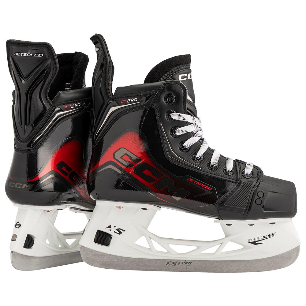 CCM Jetspeed FT890 Junior Hockey Skates - rear and side pair view