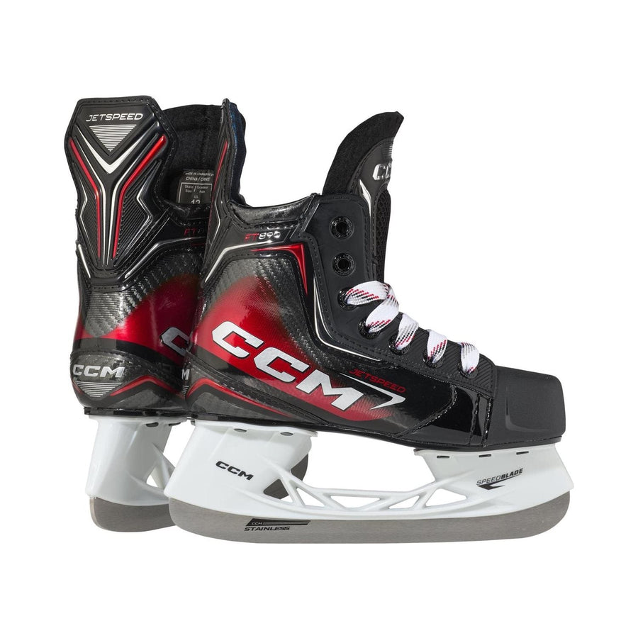 CCM Jetspeed FT890 Youth Hockey Skates - rear and side pair view