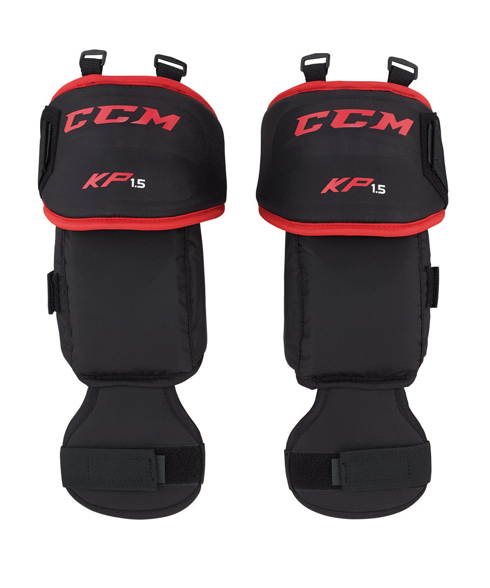 CCM KP1.5 Youth Goalie Knee Guards - front product view