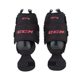 CCM KP1.9 Senior Goalie Knee Guards - front product view