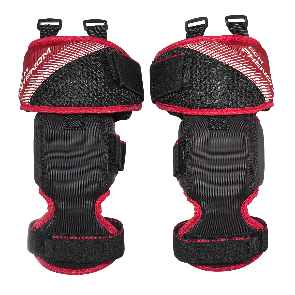CCM Phenom Junior Goalie Knee Pads - front product view
