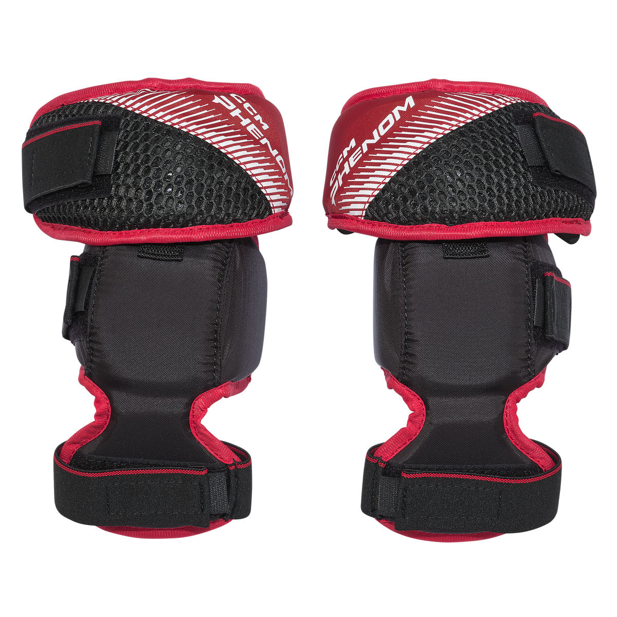 CCM Phenom Youth Goalie Knee Guards - official front product photo