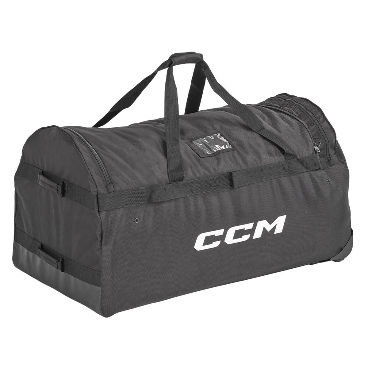 CCM Pro 40-inch Wheeled Goalie Bag Black, verified UPC 191520674519 product photograph.