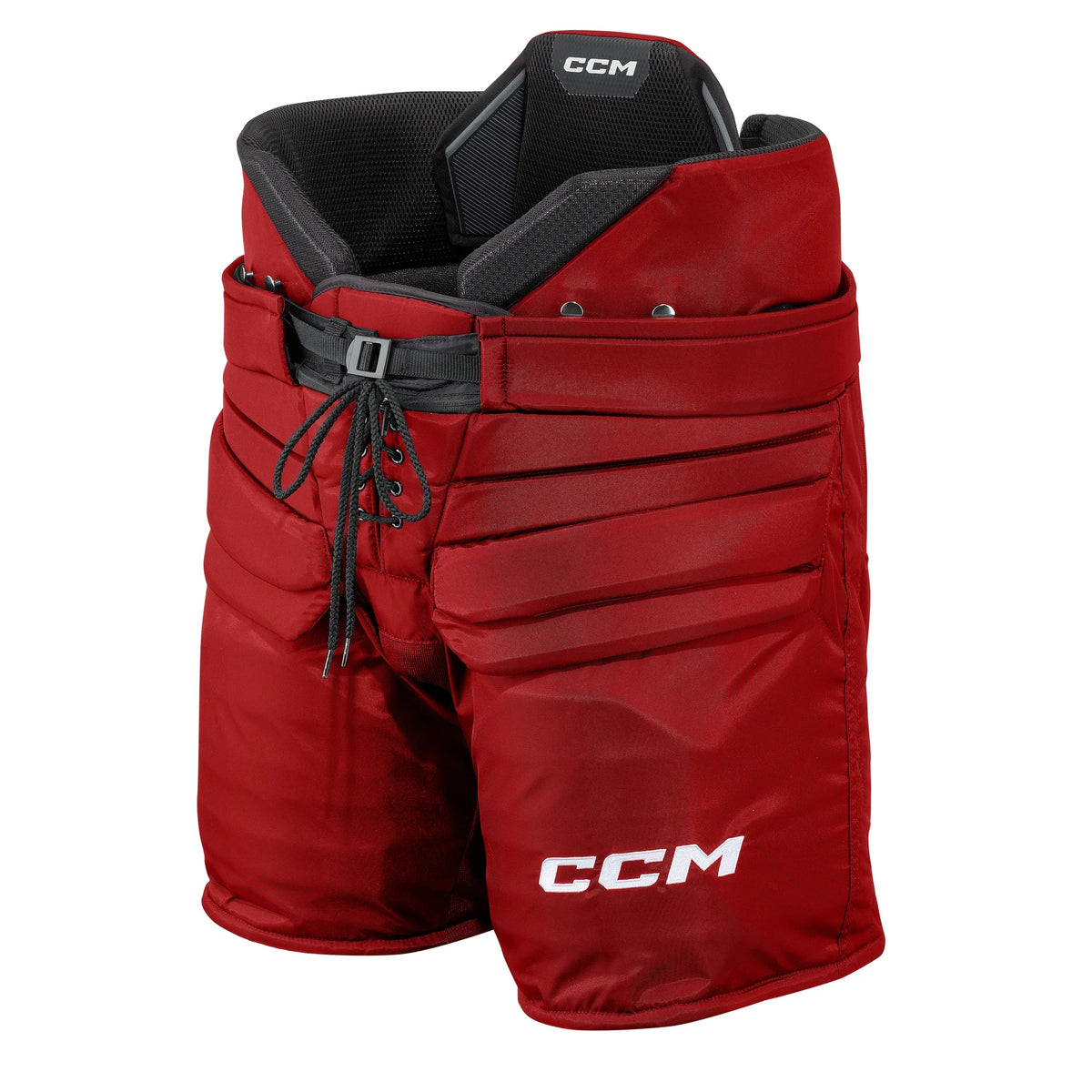 CCM Pro Spec Senior Goalie Pants red front view