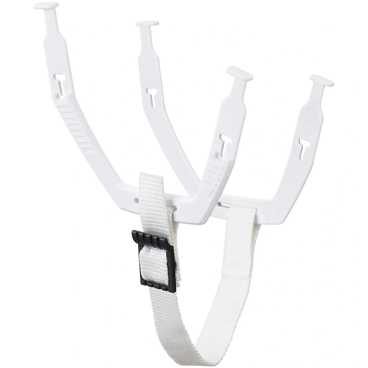 CCM Tacks 710, 310 and 210 ACCHTSLB chinstrap and earloops kit in White on pure white background