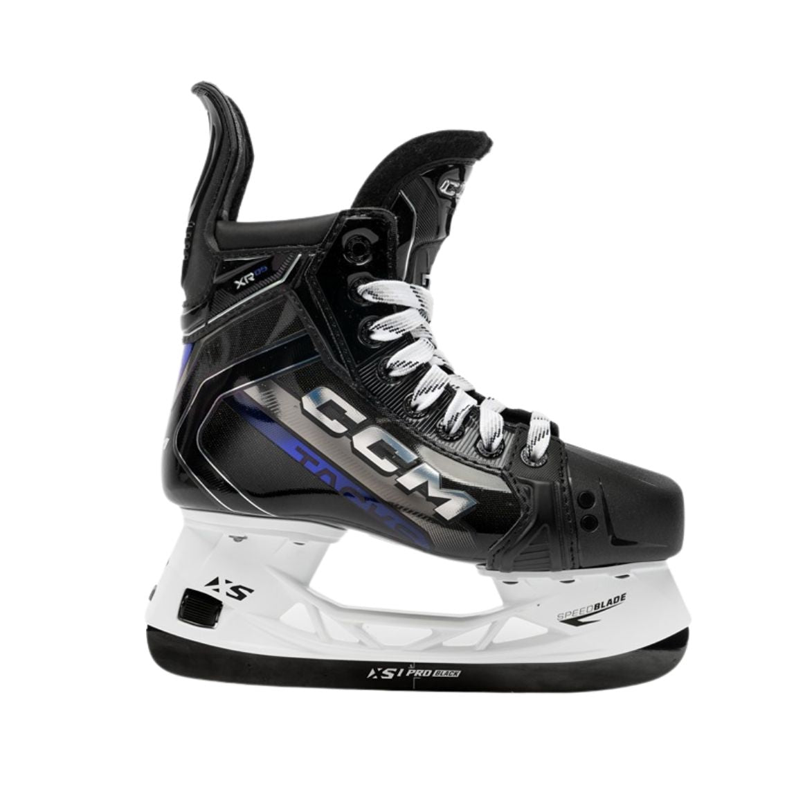 CCM Tacks XR85 Senior Hockey Skates pair, rear and side view