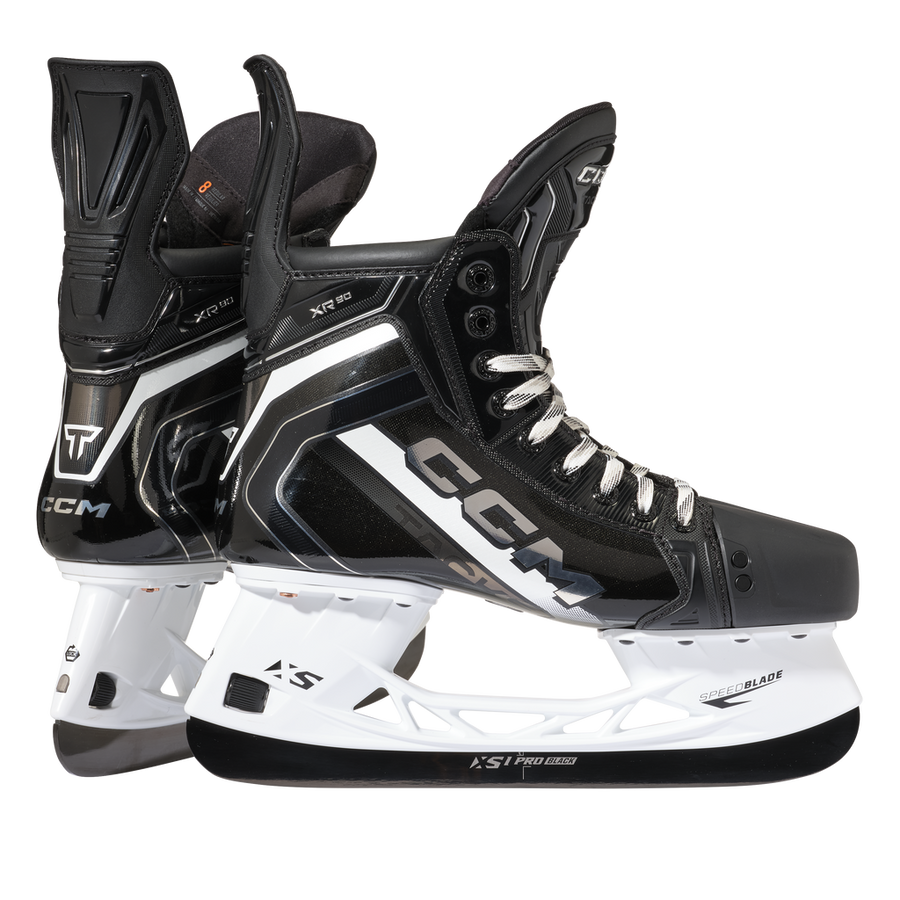 CCM Tacks XR90 Intermediate Hockey Skates - side and rear pair view