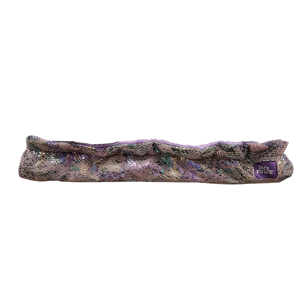 Guardog SoftPawz Faux Snakeskin figure skate blade soakers in Purple, exact model BCSKS on white