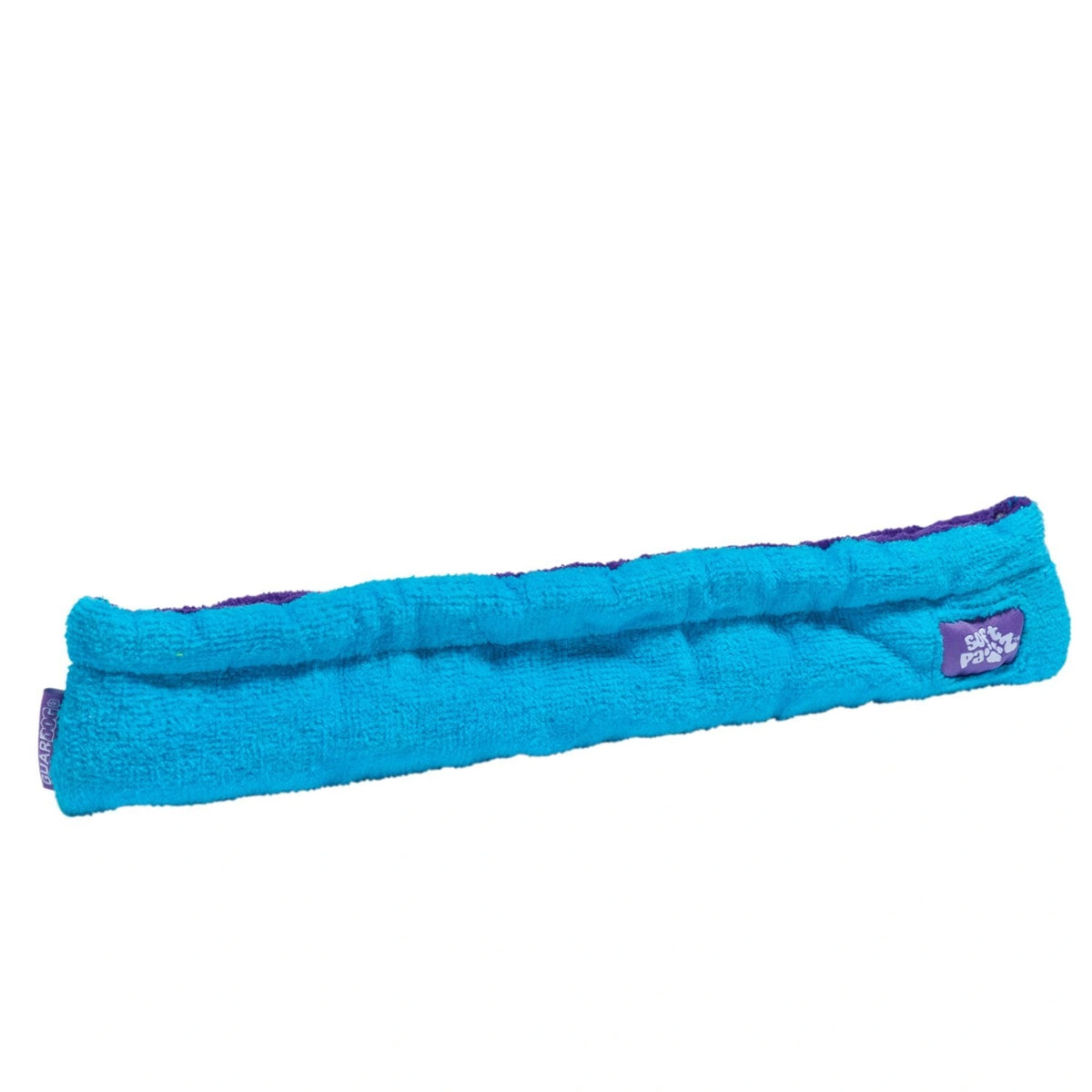 Guardog SoftPawz two-tone terry skate blade covers, Blue/Purple, official manufacturer product photo on white