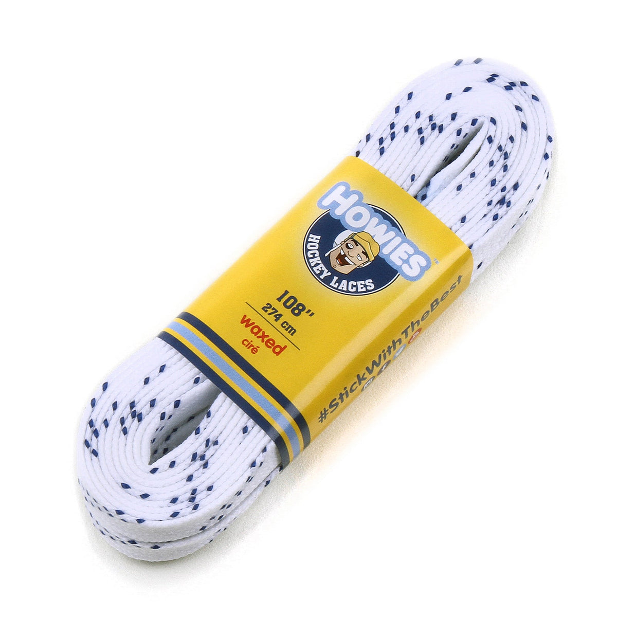 Howies Waxed Hockey Skate Laces - White