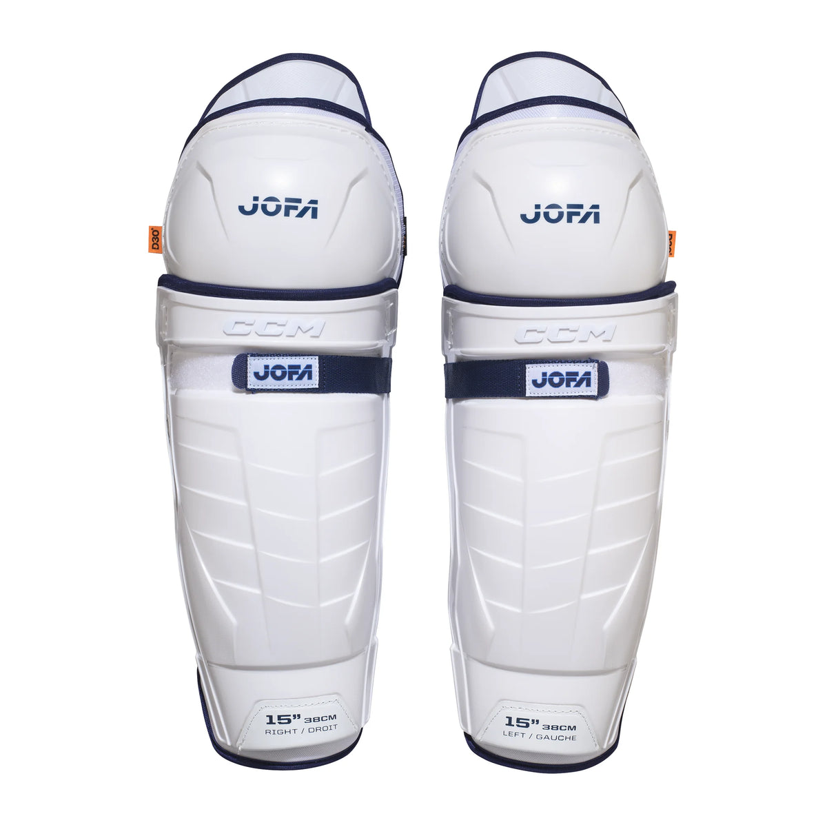 CCM JOFA Senior Hockey Shin Guards (2026) front view