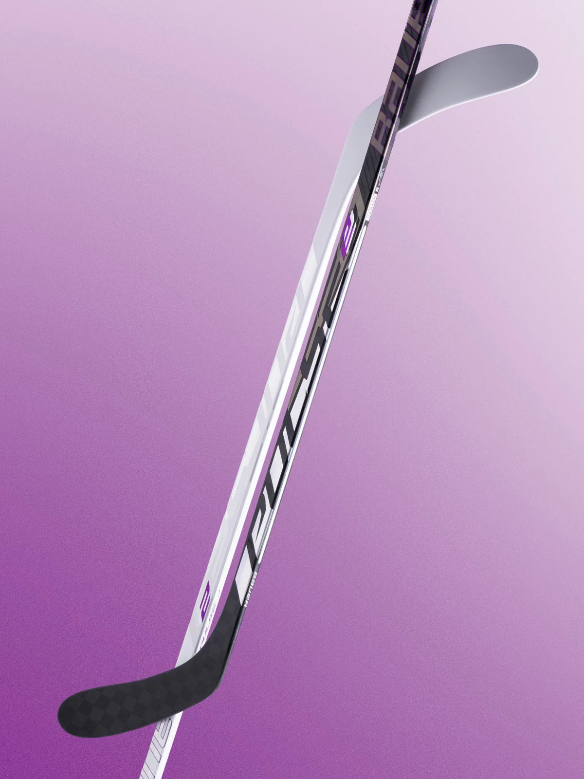 Bauer PULSE 2 black and white hockey sticks crossed