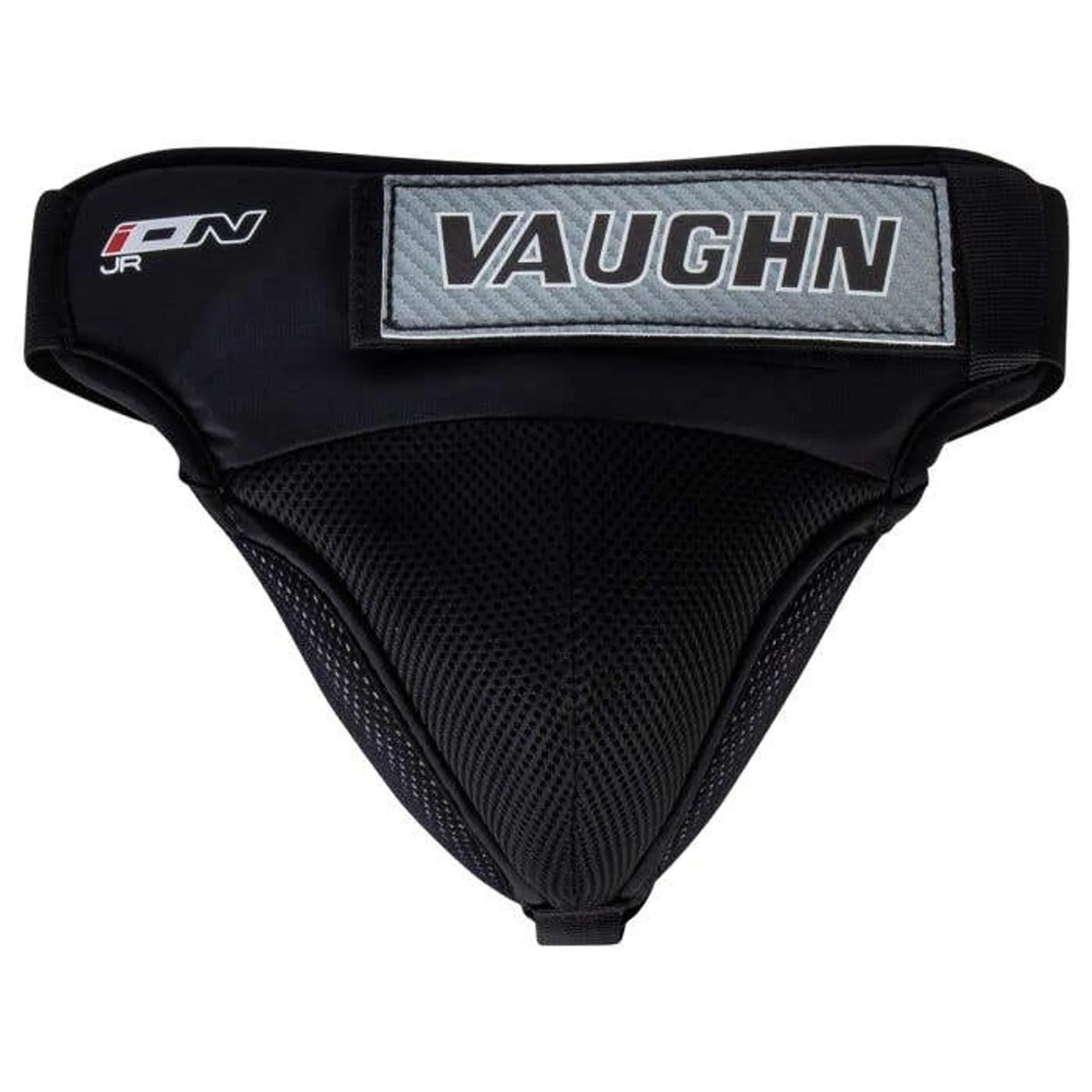 Vaughn ION Junior Goalie Jock – clean front view, 2000 x 2000, white background