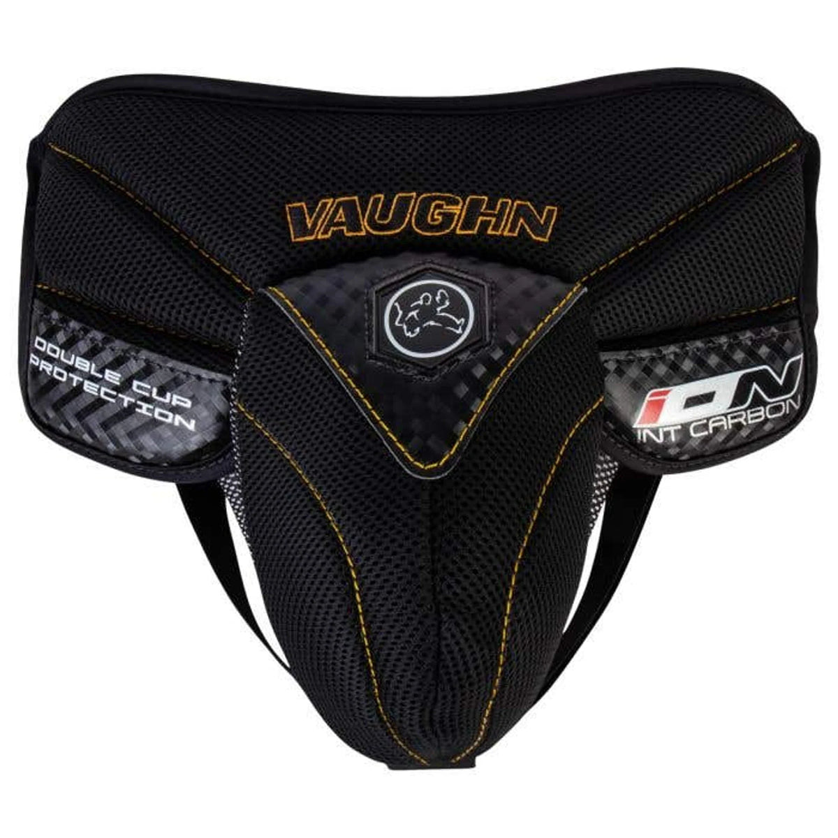 Vaughn ION Pro Select Intermediate Goalie Jock – clean front view, 2000 x 2000, white background