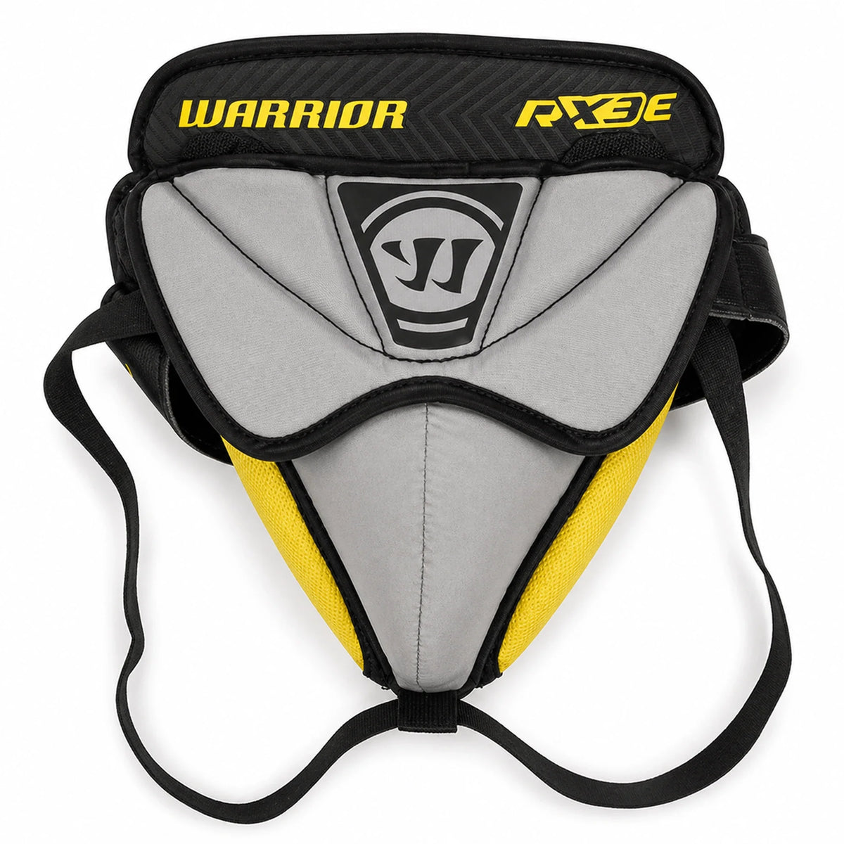 Warrior Ritual X3 E Intermediate Goalie Jock – white-background catalog photo