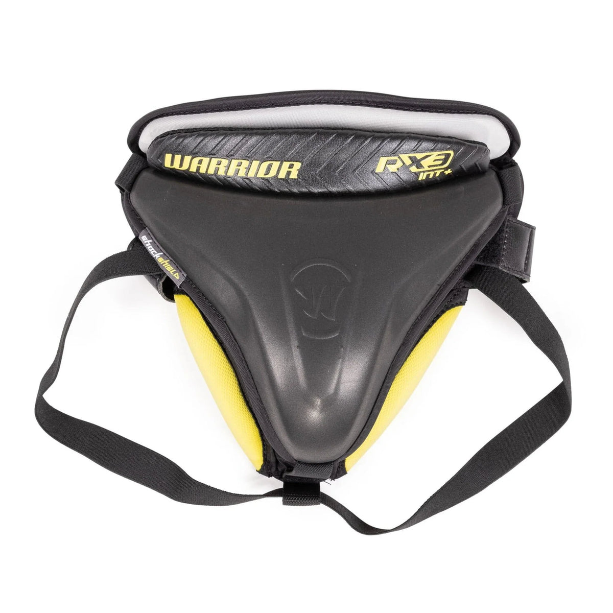 Warrior Ritual X3 E+ Intermediate Goalie Jock – clean, centered white product image