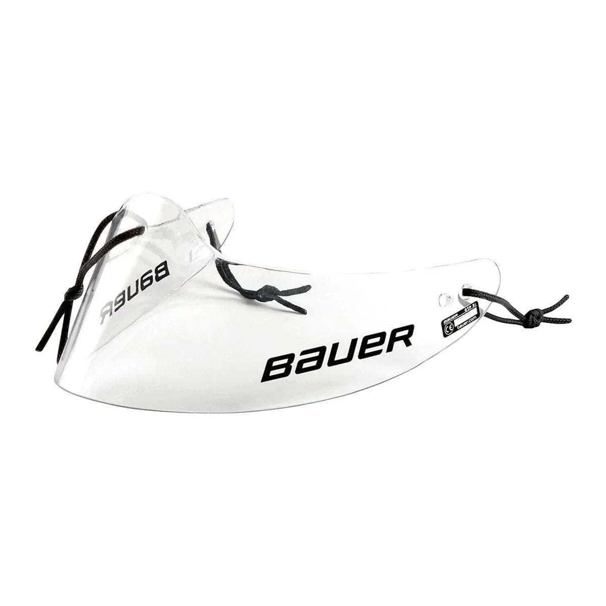 Bauer Junior Goalie Throat Protector - Clear - original product centered on white square background, 2000 x 2000 WebP