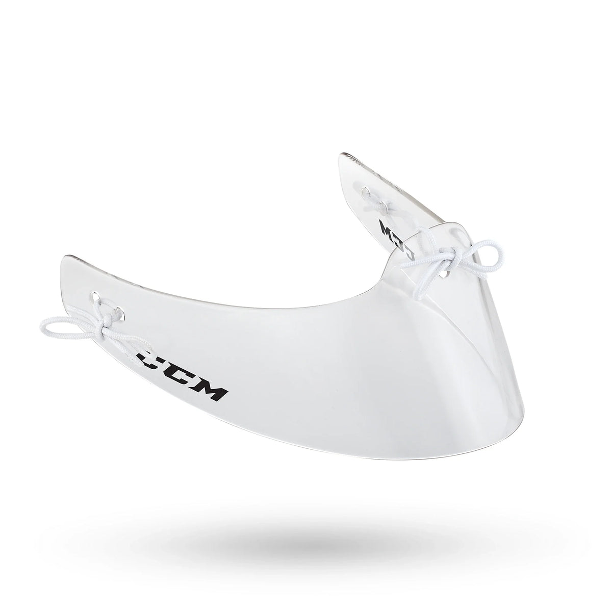 CCM Senior Lexan Goalie Throat Guard - Clear - original product centered on white square background, 2000 x 2000 WebP