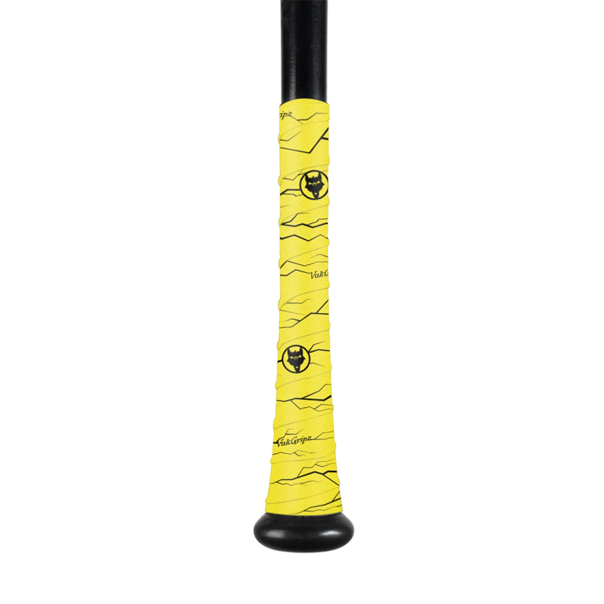 VukGripz Pulse Series Bat Grip Yellow with Black, manufacturer's exact color original